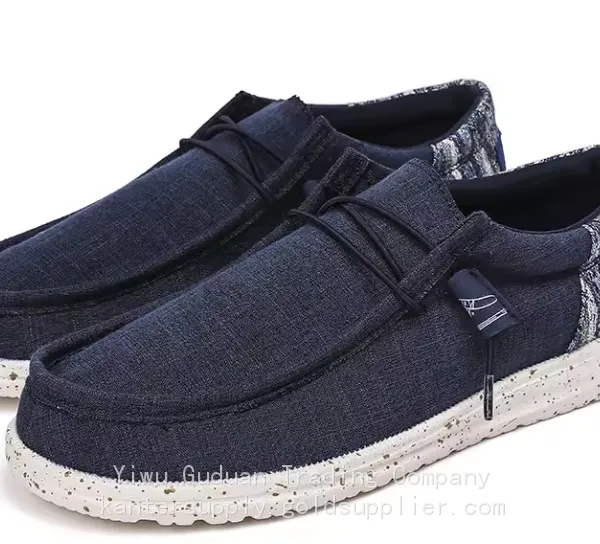 Spring Autumn Fashion Loafers Shoes Men Classic High Quality Denim Comfortable Drive Boat Shoes photo-2