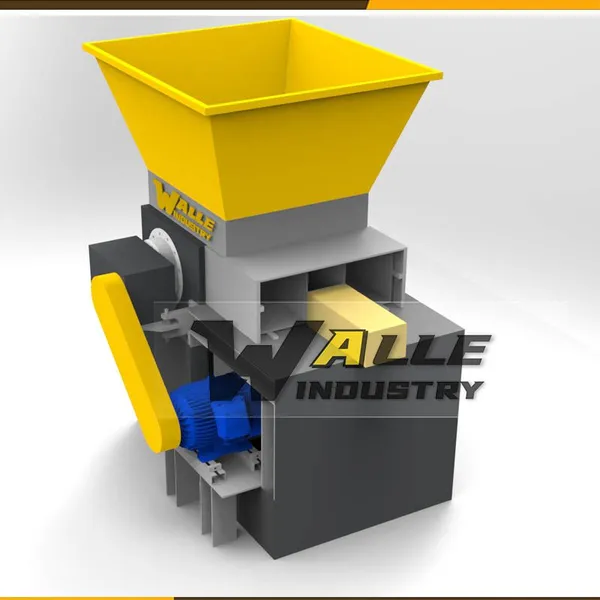 Scrap Double Shaft Shredder Big Blue Barrel Crusher photo-3