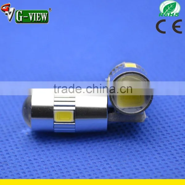 W5W 194 T10 6 Pcs Led 5630 SMD Canbus Auto Led Light With Lens Projector photo-4