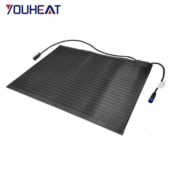 Snow Melting Mat  Melting Speed Heated Outdoor Mats for Winter Entrance No-Slip Rubber Plug  Power Cord