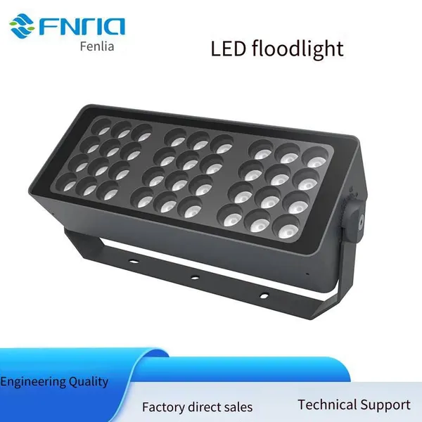 Led Outdoor Waterproof Square High-power Floodlights 24w, 48w, 72w, Monochromatic and Full-color With 512 Control photo-5
