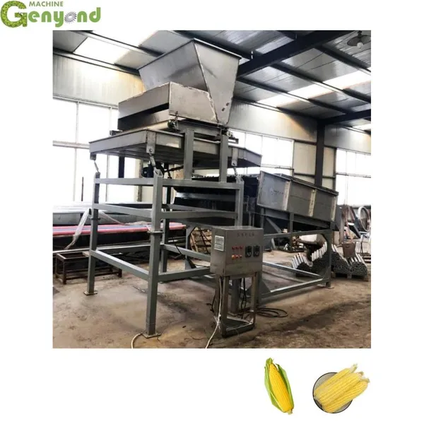 Shanghai Factory Supply Corn Husk Peeler Sweet Corn Peeling Shelling Machine photo-2