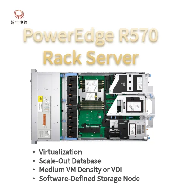 Dell PowerEdge R570 Rack Server With 144 Cores 384 TB Storage and Energy Efficient Design photo-5