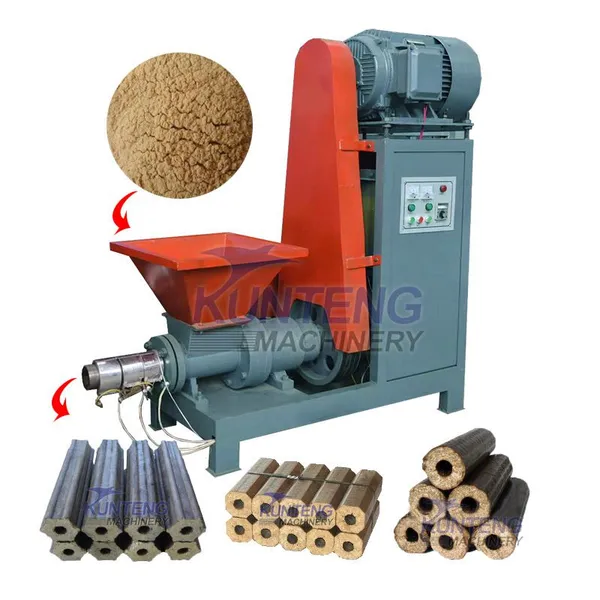 No Pollution Biomass Automatic Compressed Wood Block Machine EPC