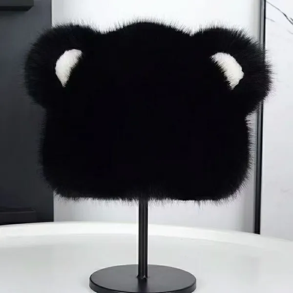 Bear Ear Faux Fur Bucket Hat photo-2