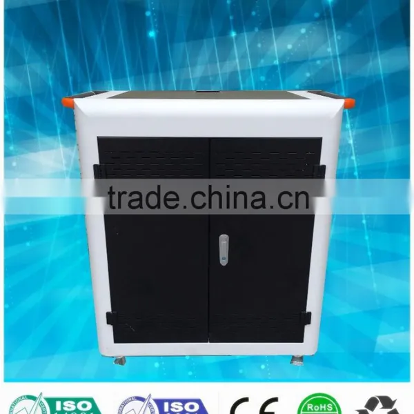 Secure Mobile Tablet Charging Cart Storage Charging Cart Educational Equipment