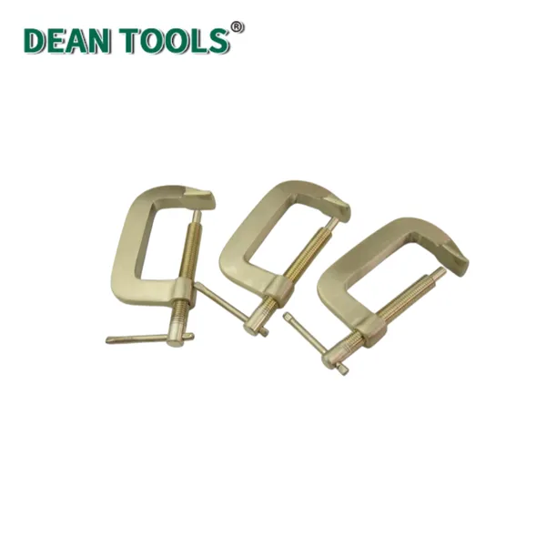 Non-Sparking G-Clamp,G-Type Design,Strong Clamping,Robust Construction