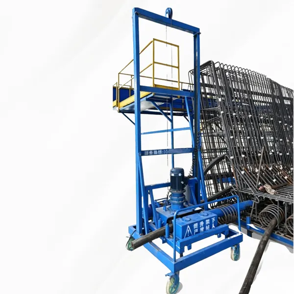 Automatic Pipe Threading Machine for Prestressing Duct Installation
