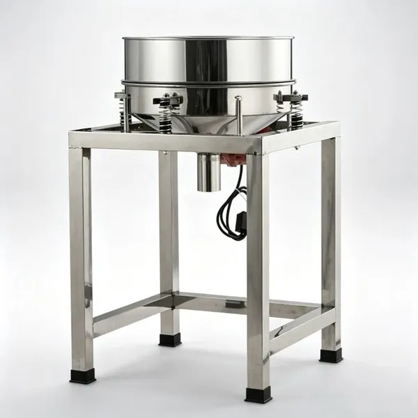 Stainless Steel Electric Vibrating Screener Powder Sifting Machine for Flour & Wood Powder Separation