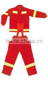 Hi Vis Red Offshore Coverall With Reflective Tape