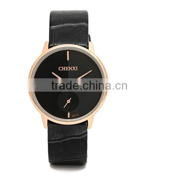 2016 Men Quartz Stainless Steel Back Geniune Leather Wrist Watch photo-6