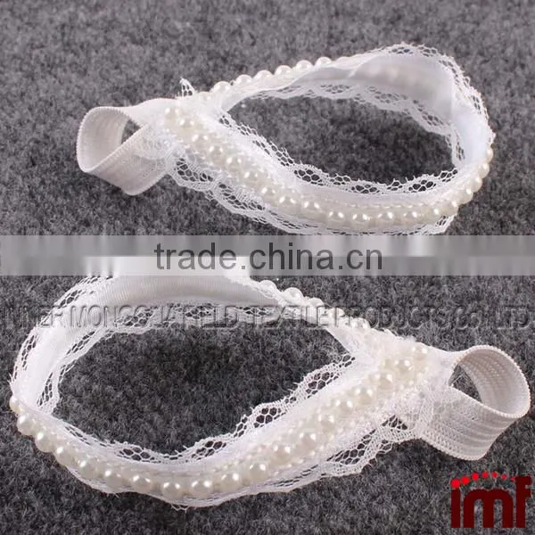Flowers Lace White Baby Barefoot Sandals photo-2