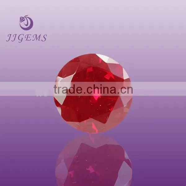 Round Ruby Factory Prices Loose Synthetic 5# Ruby Gemstone Prices photo-5