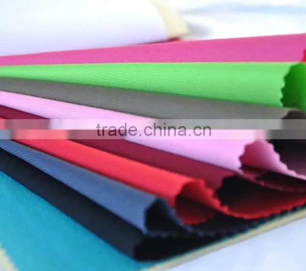 Poly Cotton Plain Dyed Twill Stock Fabric photo-2