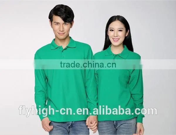 New Style Casual Long Sleeve Unisex Polo T Shirt photo-5