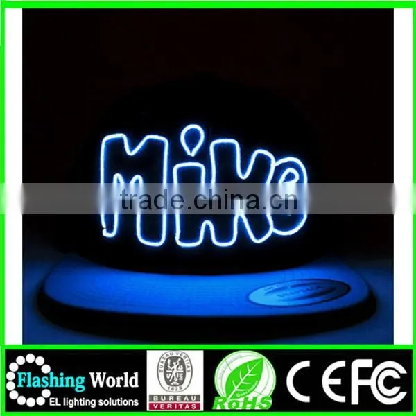 Cool Flashing Durable Modeling Led Embroidery Hat photo-6
