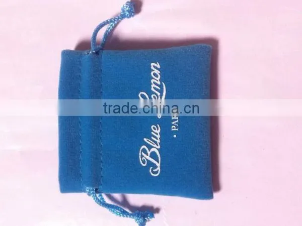 China Deep Blue Drawstring Velvet Dust Bag for Handbag,free Artwork for You photo-4