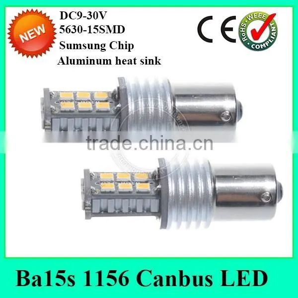Error Free 1156 Led BA15S Canbus 15- 5630smd Canbus Led Auto Lighting photo-3