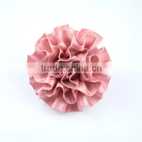 Carnation Handmade Ribbon Flower Brooches photo-6