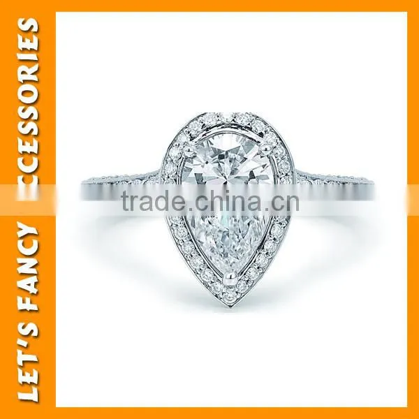 925 Sterling Silver Silver Ring Design Wholesale Wedding Ring PGRG0051 photo-6