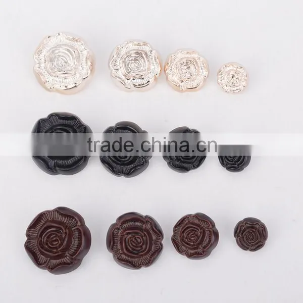 Flower Custom Made Plastic Button,Garment Accessories Plastic Buttons for Clothing photo-2