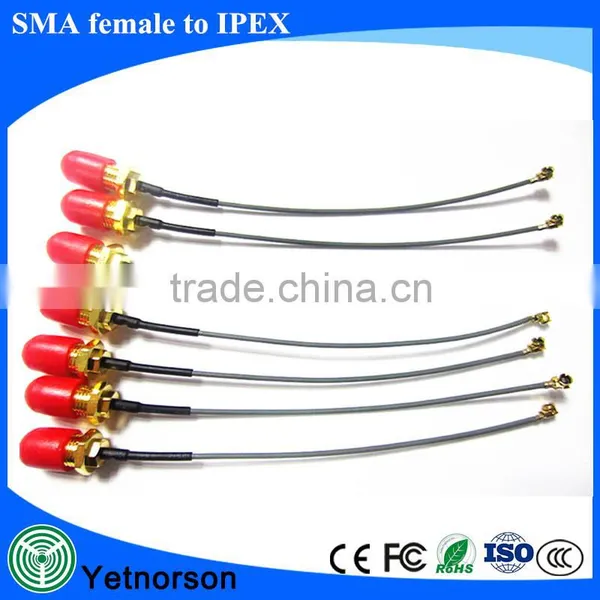 SMA Female Bulkhead to U. Fl 1.13 Pigtail Cable