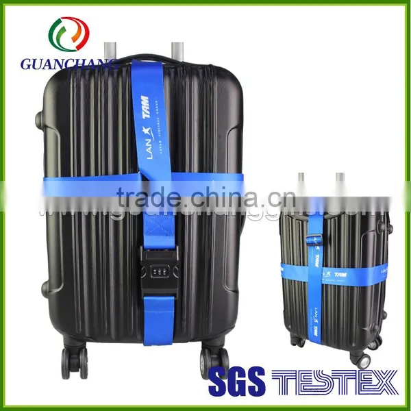High quality customized travel cross luggage strap belt
