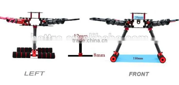 4-Asix Carbon Fiber Quadcopter Frame With Collapsible and GPS Holder photo-4