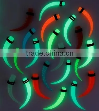 Fake UV Acrylic Ear Taper With O-rings photo-2