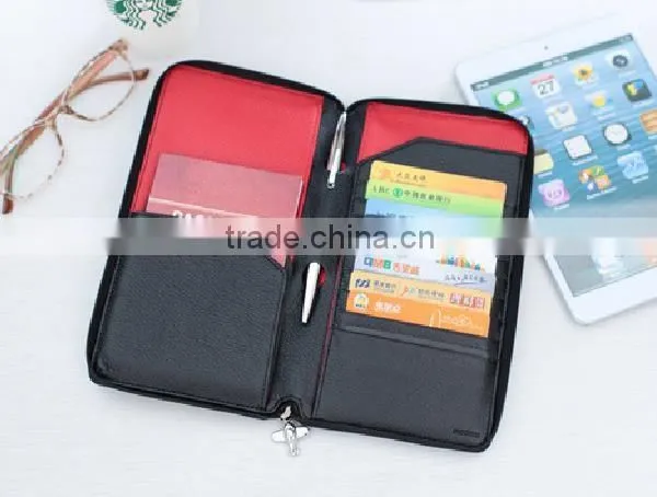 Genuine Leather ID Wallet Clutch Checkbook Wallet Credit Cards Holder photo-4