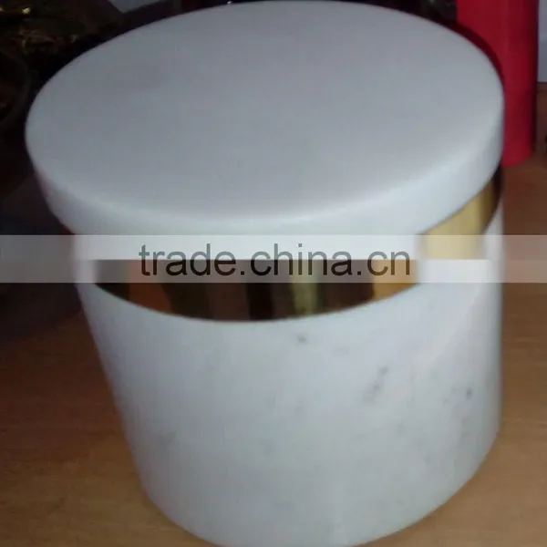 Marble Canister With Brass photo-5