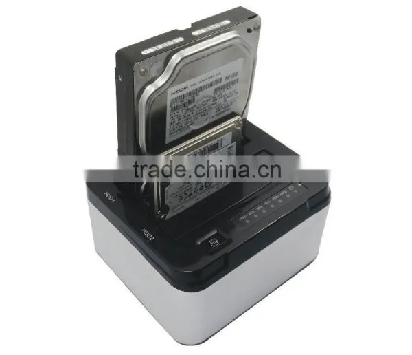High Quality USB3.0 Dual Bay 2.5 and 3.5 Sata Hard Driver Dock(2 in 1) photo-2