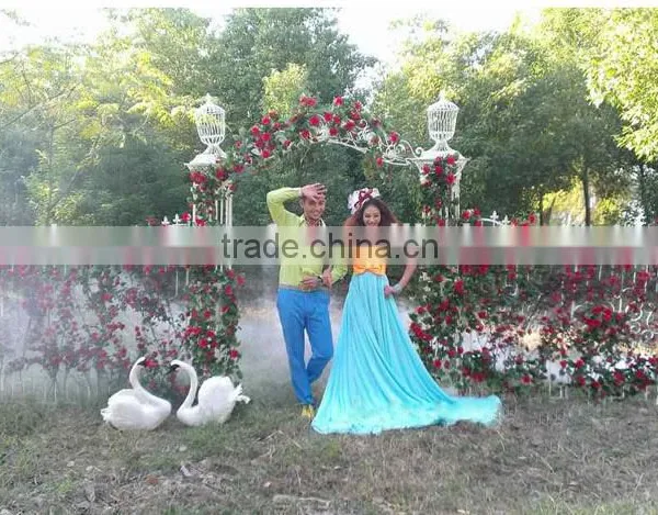 New Arrival Artificial Flowers Wedding Backdrop Door Decoration Large Stage Backdrop photo-5