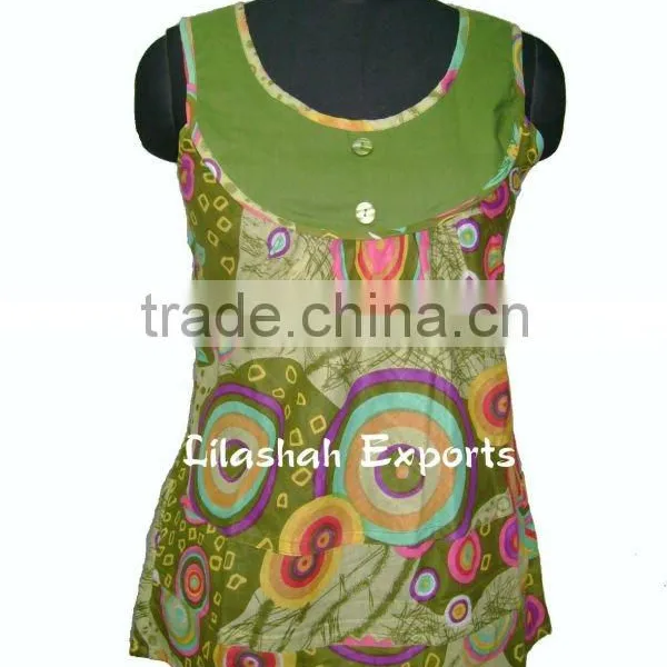2795 Cotton Tops Ladies' Blouses & Tops Women Blouse Cotton Tops Apparel Blusa Manufacturer Exporters Pushkar