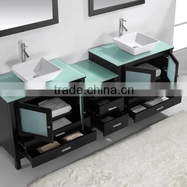72"double Bowl Vessel Sink Combined Bathroom Vanity photo-2