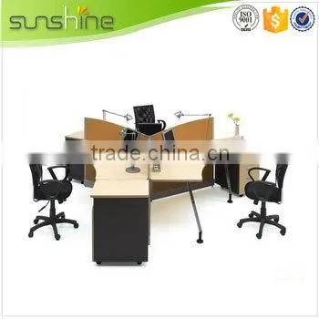 Modern New Design Office Workstation for 6 Person Artificial Slab China Funiture photo-6