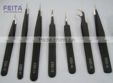 Hot Selling Stainless Steel ESD Tweezers Manufacturing/tweezers Eyelash Extension Esd TWEEZERS photo-2