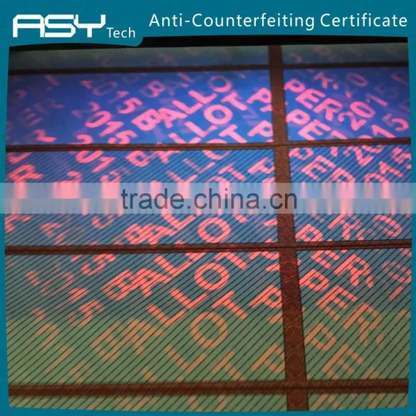Invisible UV Fluorescent Security Certificate Printing photo-5