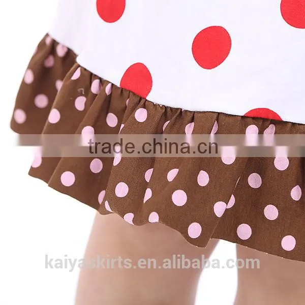 2016 Red Dot Cotton Frock Design for Baby Girl photo-6