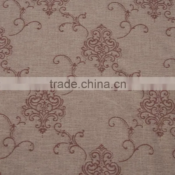 New Arrival 100% Polyester Linen Like Jacquard Curtain & Curtain Fabric photo-2