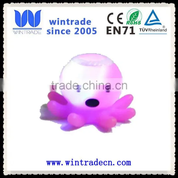 Factory Supply Floating Bath Rubber Flashing Baby Toy Animal photo-3