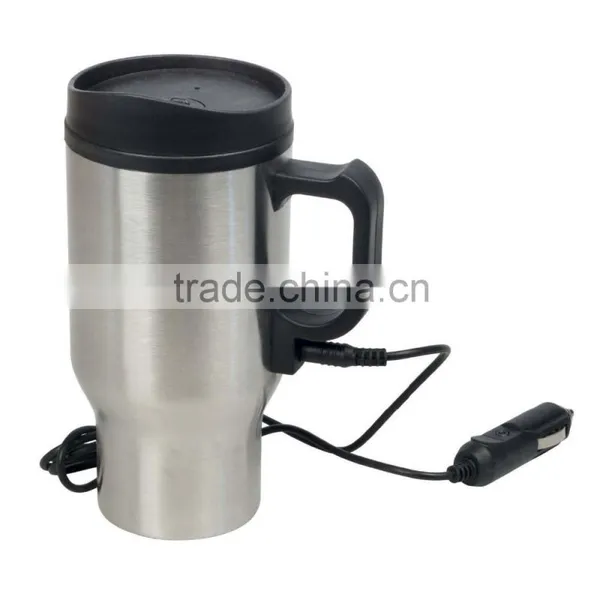 On-board Electric Cup Vacuum Heating Cup Automotive Electric Kettle Water Cup for Travel