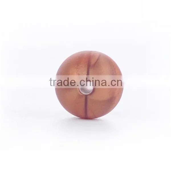 2016 New Marble Grey Color Silicone Round Beads Silicone Round Teething Beads photo-6