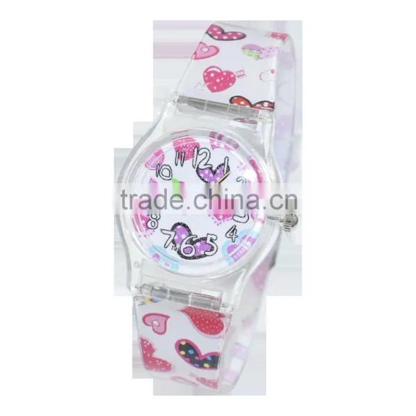 2016 Kids Rubber Wrist Watch Colorful Plastic Watch photo-4