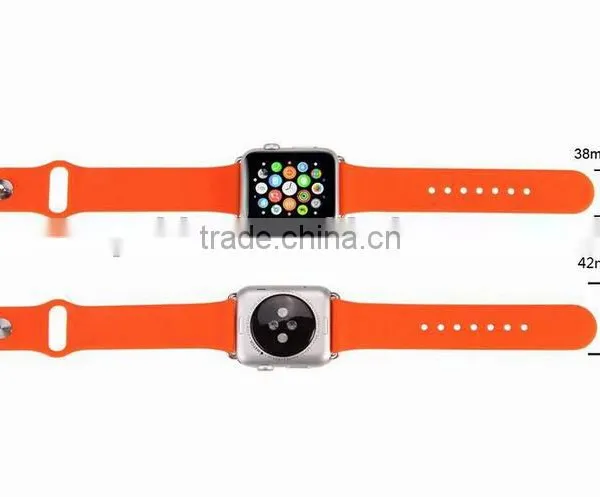 Wholesale for Apple Watch Silicone Band With Metal Adapter, Express photo-5