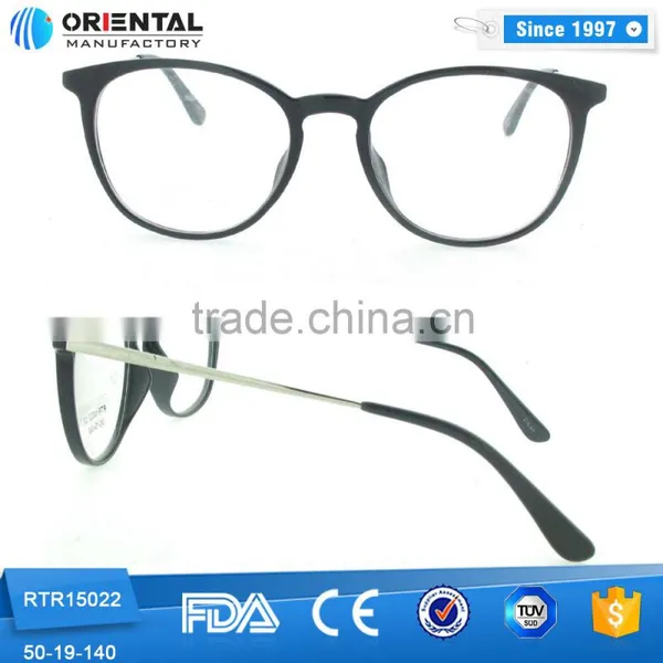2016 Fashionable TR90 Frame Rounded Shape With Metal Temples b Memory Glasses photo-4