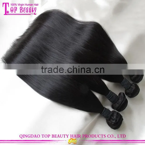 Wholesale 7a Unprocessed Peruvian Virgin Hair Sliky Straight Hair Extension Cheap Real Human Hair Extension photo-6