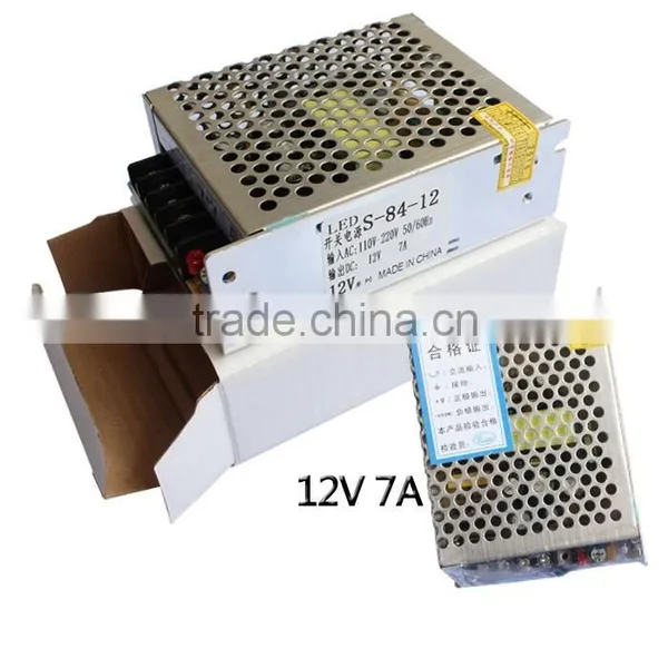 Waterproof Led Power Supply 12v 7a 110v/220v dc Switching Power Supply 12V SMPS Adapter for Led Strip Light Power Supply photo-6