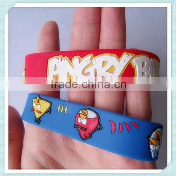 2015 Custom Cute Pvc Wristband 3d Rubber Band Bracelet Maker photo-3