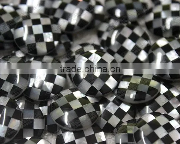 Hot Sale!Checkerboard Mosaics Cabochons for Cufflinks,buttons photo-4